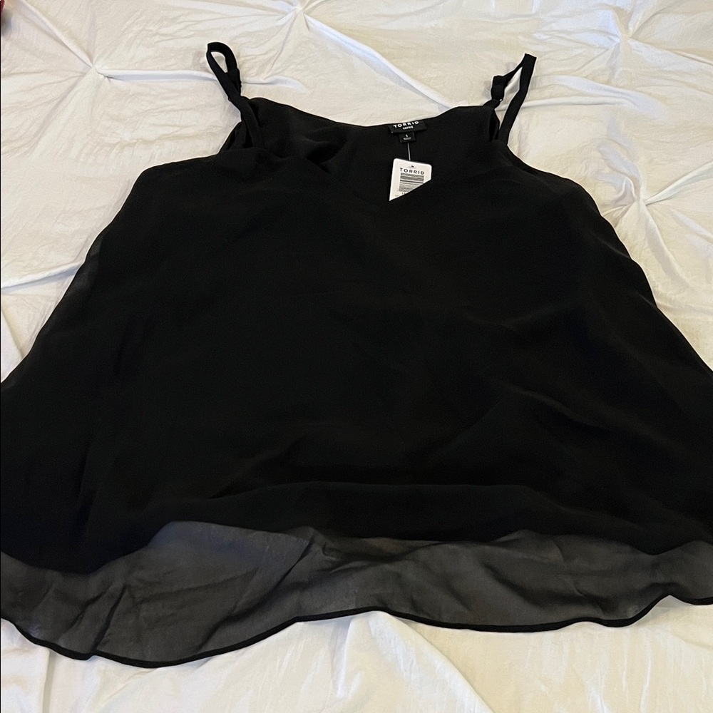 Torrid Black Flowy Camisole Top